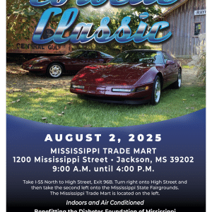 2025 Mississippi Corvette Classic event poster